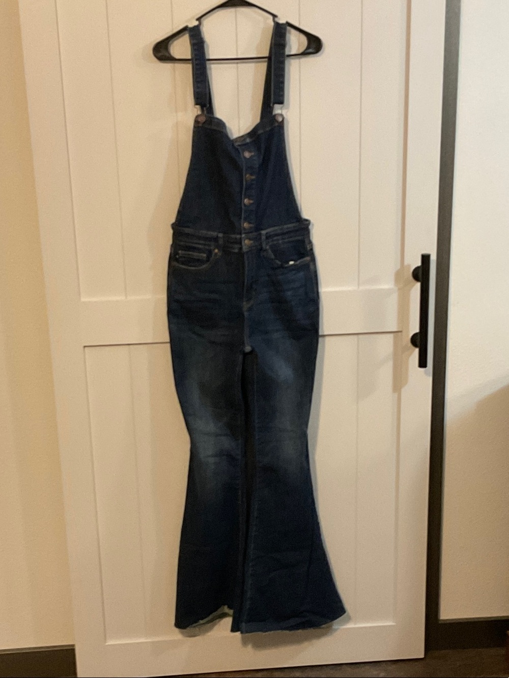 Judy Blue Dark Indigo Flare Denim Overalls